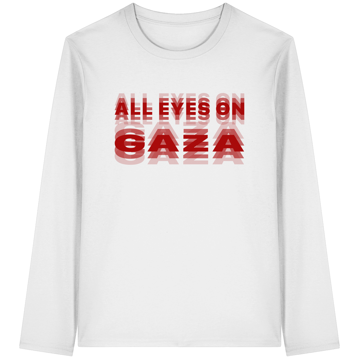 All Eyes on Gaza Longsleeve (red)
