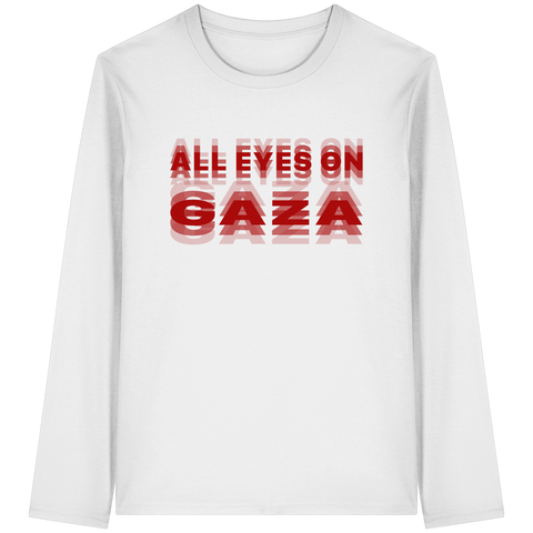 All Eyes on Gaza Longsleeve in Rot