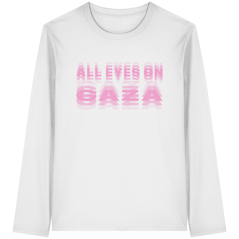 All Eyes on Gaza Longsleeve in Pink