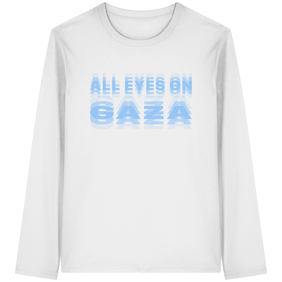 All Eyes on Gaza Longsleeve (blau)
