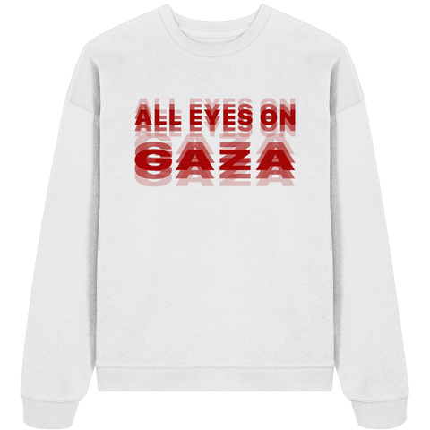 All Eyes on Gaza Sweatshirt in Rot