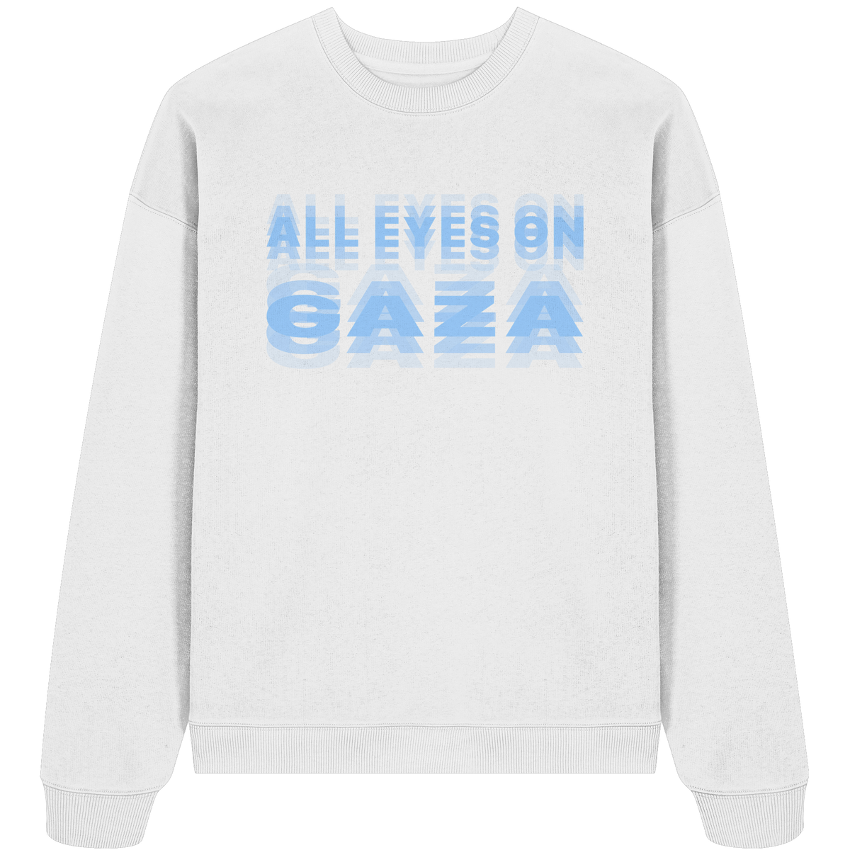 All Eyes on Gaza Sweatshirt (blau)