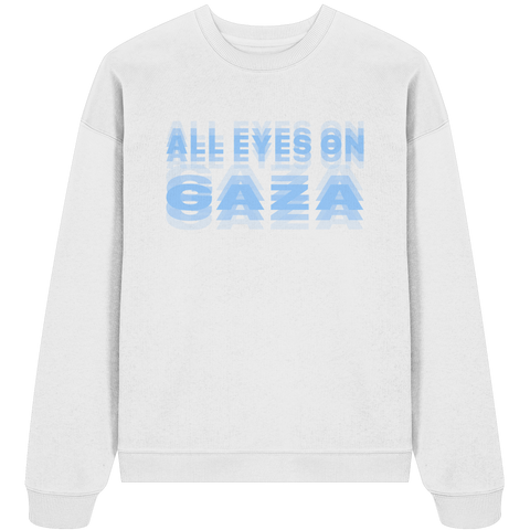 All Eyes on Gaza Sweatshirt in Blau